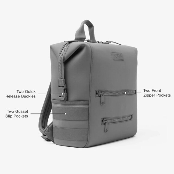 Dagne Dover Indi Neoprene Diaper Backpack in Lilac, Large - Picture 6 of 8